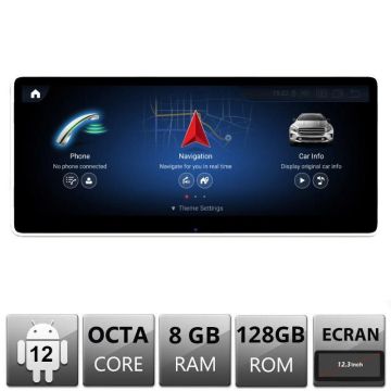 Navigatie dedicata Mercedes Clasa C W205 cu sistem NTG5.5 Android ecran 12.3" 8+128 4G BT GPS WIFI RESIGILAT