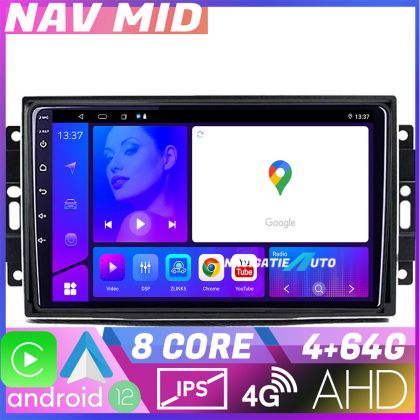 Navigatie Chrysler Jeep Octa Core EDOTEC-LITE Android Ecran 720P Octa Core 4+32 Carplay  Android auto v3