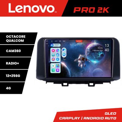 Navigatie Hyundai Kona Lenovo Kit-1058 8 core QLED 2K 12+256 360 Android Waze USB Navigatie Internet Youtube Radio