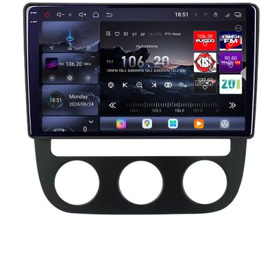 Navigatie VW Golf 5 2004-2010 clima automatica Android radio gps internet 8 core QLED 2K 16+512GB 360 Edotec