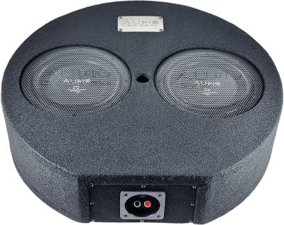 Subwoofer pasiv cu incinta, Audio System, 350 w RMS, 550 w MAX, difuzor 2 x 08", roata de rezerva