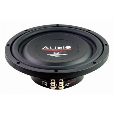 Subwoofer pasiv cu incinta 15L Audio System SUBFRAME R08 FLAT EVO, 175 watts, 4 ohm, 200 mm, 8", roata de rezerva