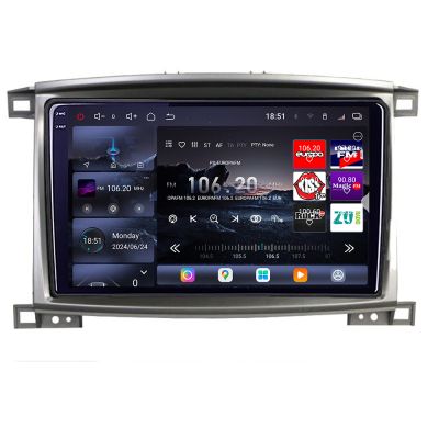 Navigatie Toyota Land Cruiser L100 2002-2008 Edotec Kit-L100 8 core QLED 2K 16+512GB 360 Android Waze USB Navigatie Internet Youtube Radio v1