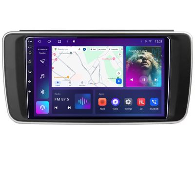 Navigatie Nissan Leaf 2018-2024 dedicata Android QLED octa core 4+64 4G DSP FHD carplay android auto radio gps internet Android kit-leaf+EDT-E309v3