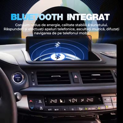 Navigatie Lexus CT 2011-2019 Android ecran 10.25" 8+128 4G BT camere 360