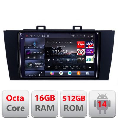 Navigatie Subaru Outback 2014-2019 sau Subaru XV 2017-2018 Edotec Kit-OUTBACK5 8 core QLED 2K 16+512GB 360 Android Waze USB Navigatie Internet Youtube Radio