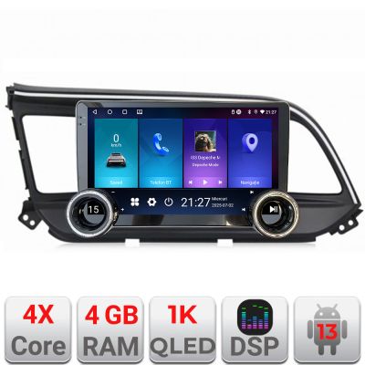 Navigatie Hyundai Elantra 2018- Kit-1581 Edotec  4+64 10.5 inch Incell 1K android Wifi 5Ghz gps internet