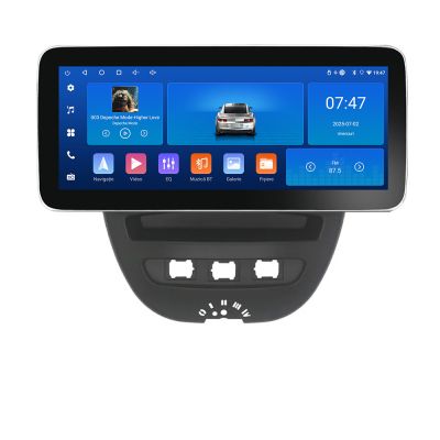 Navigatie Citroen C1 Peugeot 107 Toyota Aygo 2005-2014 Edotec 4+64 12.3 inch Incell 1K android Wifi 5Ghz gps internet  KIT-C1 v2