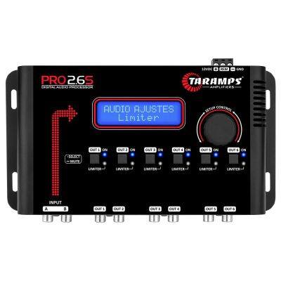 Procesor de sunet Taramps, 2 canale, cu procesros DSP, fără amplificator