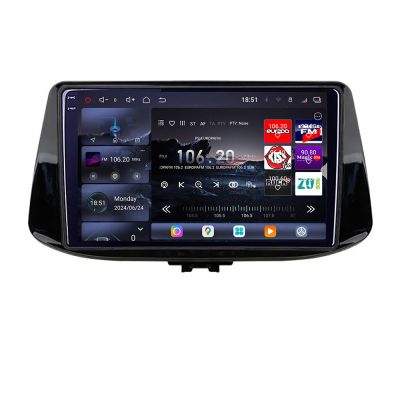 Navigatie Hyundai I30 2017- Edotec Kit-1041 8 core QLED 2K 16+512GB 360 Android Waze USB Navigatie Internet Youtube Radio
