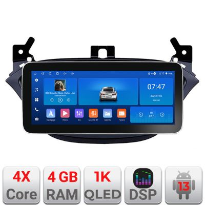 Navigatie Opel Corsa 2013-2016 K-corsa Edotec 4+64 12.3 inch Incell 1K android Wifi 5Ghz gps internet