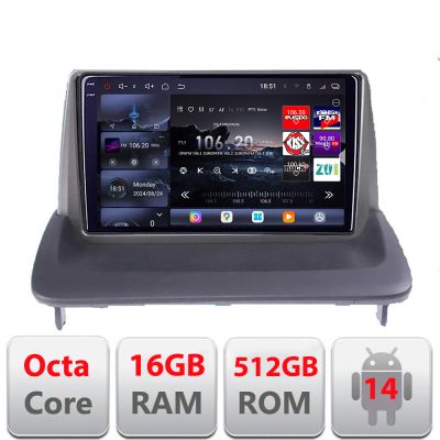 Navigatie Volvo C40 C30 S40 C70 V50 2004-2013 Edotec Kit-C40 8 core QLED 2K 16+512GB 360 Android Waze USB Navigatie Internet Youtube Radio