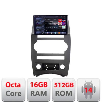 Navigatie Jeep Commander 2006-2010 Android radio gps internet 8 core QLED 2K 16+512GB 360 Edotec