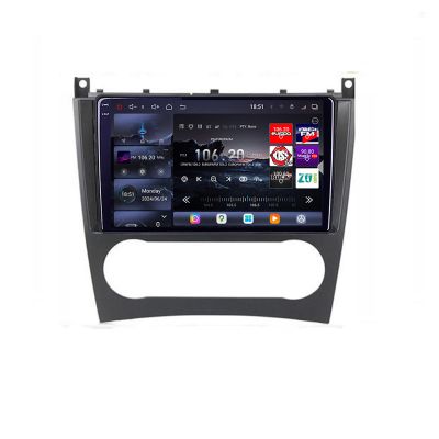 Navigatie Mercedes Clasa C W203 2001-2008 facelift Edotec Kit-093 cu Android Radio Bluetooth Internet 8 core QLED 2K 16+512GB 360GB