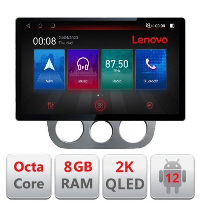 Navigatie VW Golf 5 2004-2010 clima manuala, Ecran 2K QLED 13",Octacore,8Gb RAM,128Gb Hdd,4G,360,DSP,Carplay,Bluetooth