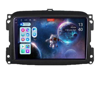 Navigatie Fiat 500 2015-2021 Lenovo Kit-500new 8 core QLED 2K 12+256 360 Android Waze USB Navigatie Internet Youtube Radio