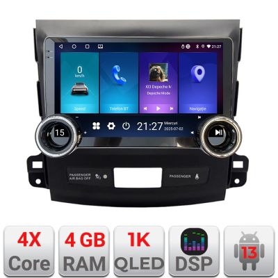 Navigatie Mitsubishi Outlander 2010 Kit-056 Edotec  4+64 10.5 inch Incell 1K android Wifi 5Ghz gps internet  Q