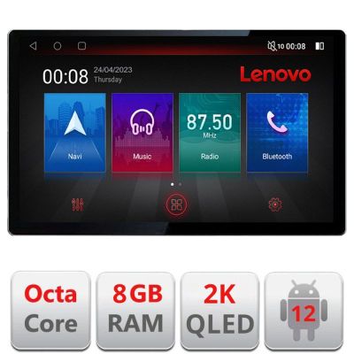 Navigatie Kia Rio 2019-, Ecran 2K QLED 13",Octacore,8Gb RAM,128Gb Hdd,4G,360,DSP,Carplay,Bluetooth