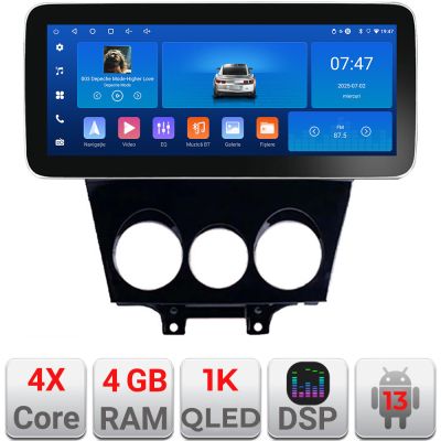 Navigatie Mazda RX8 2003-2008 Edotec 4+64 12.3 inch Incell 1K android Wifi 5Ghz gps internet