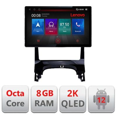 Navigatie Peugeot 3008 Quad Core N-323 ecran 13" 2K 8+128 Android Waze USB Navigatie 4G 360 Toslink Youtube Rad