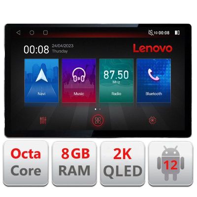 Navigatie Seat Ibiza 2008-2014 N-246 ecran 13" 2K 8+128 Android Waze USB Navigatie 4G 360 Toslink Youtube Radio