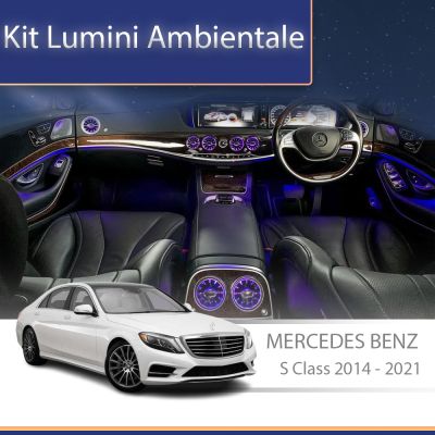 Lumini ambientale Mercedes W222-01+02 2014-2021 dedicat ventilaloare iluminate control telefon sau sistem original