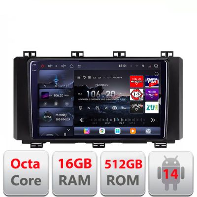 Navigatie Seat Ateca 2016-2021 Android radio gps internet 8 core QLED 2K 16+512GB 360 Edotec