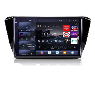 Navigatie Skoda Superb 3 2015-2017 Edotec Kit-932 8 core QLED 2K 16+512GB 360 Android Waze USB Navigatie Internet Youtube Radio