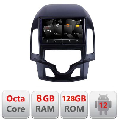 Navigatie Hyundai I30 2009-2012 clima automata 5960Pro-I30AUTOMATIC Android Octa Core Qualcomm 2K Qled 8+128 DTS DSP 360 4G Optical