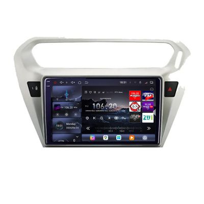 Navigatie Peugeot 301 2012-2020 Citroen C-Elisee Edotec Kit-301 8 core QLED 2K 16+512GB 360 Android Waze USB Navigatie Internet Youtube Radio v1