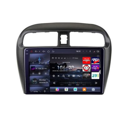 Navigatie Mitsubishi Space Star Mirage Attrage 2012- 8 core QLED 2K 16+512GB 360 Android Waze USB Navigatie Internet Youtube Radio Edotec