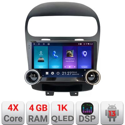 Navigatie Fiat Freemont Dodge Journey 2012-2019 Edotec  4+64 10.5 inch Incell 1K android Wifi 5Ghz gps internet 32
