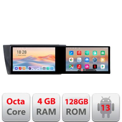 Navigatie BMW Seria 3 E90 Kit-095 Edotec 2 ecrane  8 core 4+128 21.6 inch Incell android Wifi 5Ghz gps internet