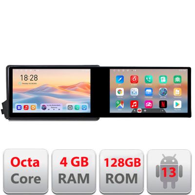 Navigatie Ssangyong Kyron Actyon Kit-158 Edotec 2 ecrane  8 core 4+128 21.6 inch Incell android Wifi 5Ghz gps internet