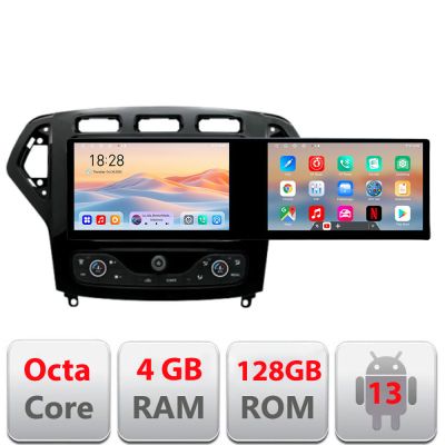 Navigatie Ford Mondeo 2007-2010 Edotec 8 core 4+128 10.5 inch Incell 1K android Wifi 5Ghz gps internet