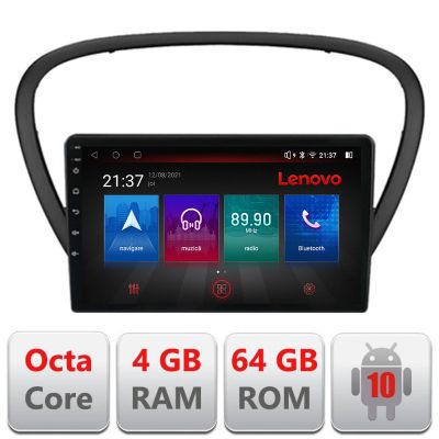 Navigatie Peugeot 607 Android radio gps internet Octa Core 4+64 LTE Kit-607+EDT-E509-PRO RESIGILAT