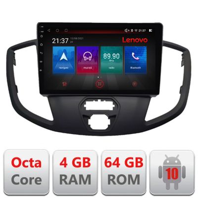 Navigatie Ford Transit V363 2015-2021 Android radio gps internet Octa Core 4+64 LTE Kit-custom+EDT-E509-PRO RESIGILAT