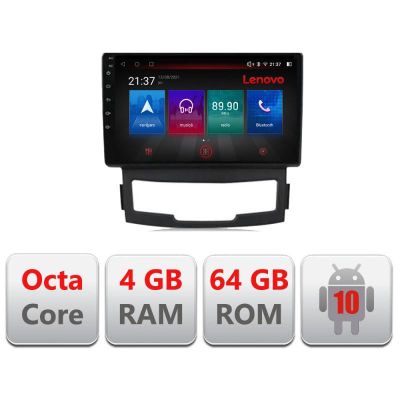 Navigatie Ssangyong Korando 2011- E-159 Octa Core cu Android Radio Bluetooth Internet GPS WIFI DSP 4+64GB 4G RESIGILAT