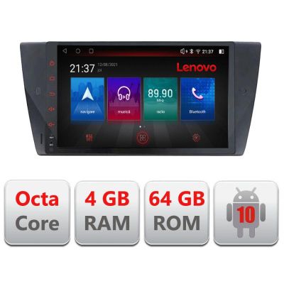 Navigatie BMW Seria 3 E90 E-095 Octa Core cu Android Radio Bluetooth Internet GPS WIFI DSP 4+64GB 4G RESIGILAT