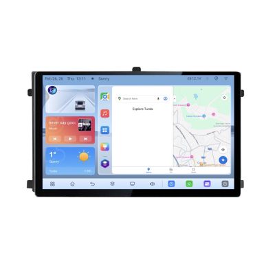 Navigatie Ssangyong Rexton 2019- Edotec 4+64 1K 13 inch qled android 4G DSP gps internet  Kit-REXTON