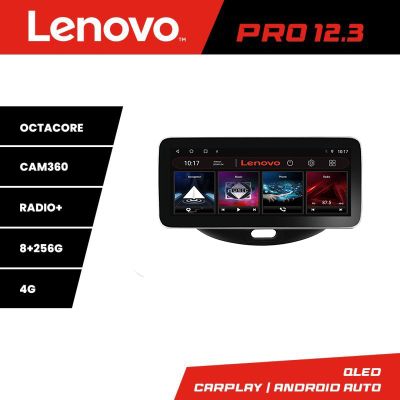 Navigatie Hyundai I10 2007-2013 Lenovo PRO 8+256 12.3 inch qled android 4G DSP gps internet  KIT-i10-2007