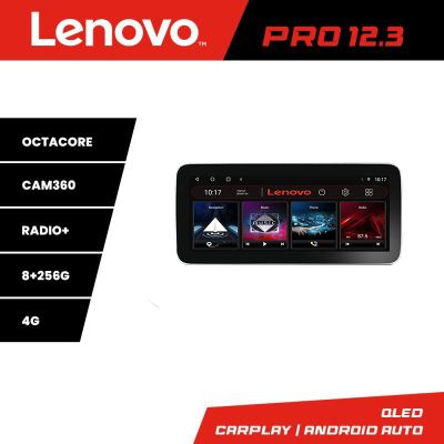 Navigatie Peugeot Bipper, CitroenNemo, Fiat Qubo 2008-2017 Lenovo PRO 8+256 12.3 inch qled android 4G DSP gps internet  Kit-bipper v1