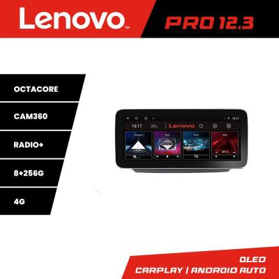 Navigatie Fiat Ducato 2021- Lenovo Qled 12.3 inch Octa Core 8+256 360 DSP ADAS carplay android auto radio internet KIT-ducato2024+PRO-12.3-8+256