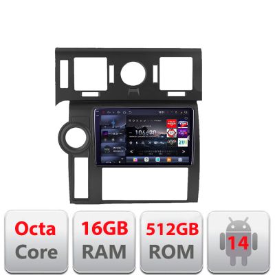 Navigatie Hummer H2 2008-2010 Android radio gps internet 8 core QLED 2K 16+512GB 360 Edotec