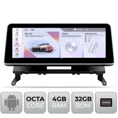 Navigatie BMW Seria 5 F07 GT 2010-2012 cu ecran CIC Android ecran 10.25" 4+32 4G BT